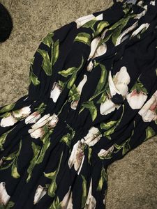 Floral Knot Midi Dress