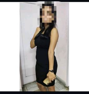 Forever 21 Party Wear Sleeveless Black Dress
