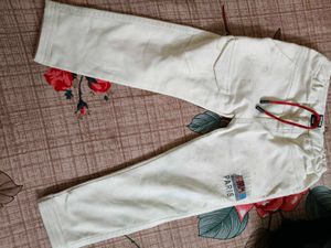 Kids Cream 'Paris' Pants