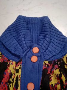 Blue crop sweather brand new heavy b