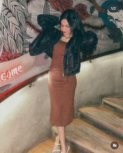 Stylish Brown Dress – Worn Once 🤎