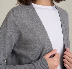 Gray Open Front Cardigan (item 42)