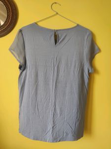 Marks And Spencer Powder Blue Top