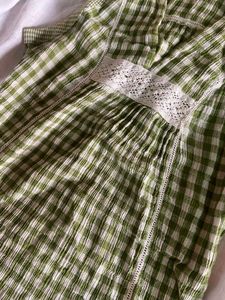 Sale !! Bossini Green Checkered Top