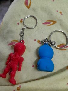 Collectors Delight Iron Man &amp; Doraemon Keychains