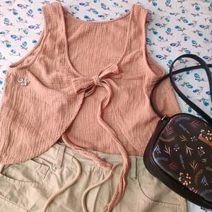 Aesthetic Nude Crop Top