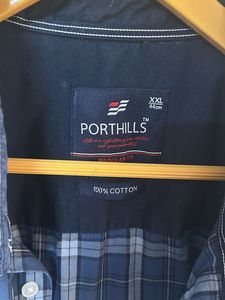 Men Cotton Check Shirt XXL