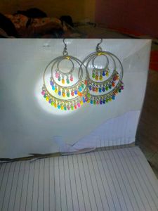 Stylish Silver Bangles (2 Designs)+Matching Jhumke