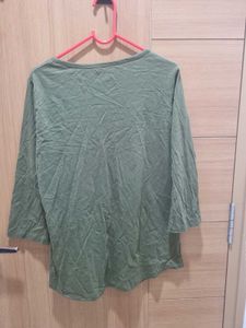 Green Stretchable T-shirt