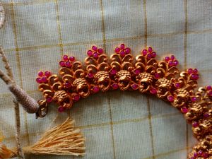 Traditional Chettinad Gold Lakshmi Necklace