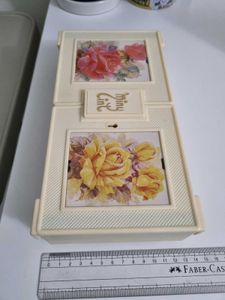 Vintage Floral Jewelry Box with mirror