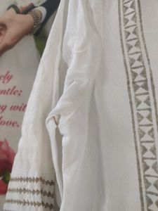 White Embroidered Kurta(combo)