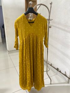 Mustard Yellow Kurti