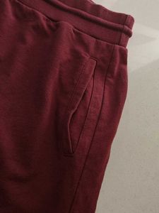 Mens Maroon Half Pant