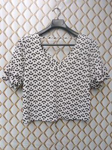 New With Tag Printed Cute Korean Top