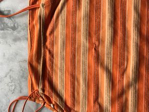 Orange Striped Tank Top