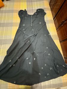 Elegant Navy Blue Maxi Dress