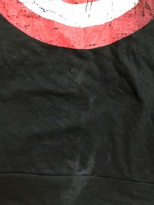 Marvel Black Cotton T Shirt