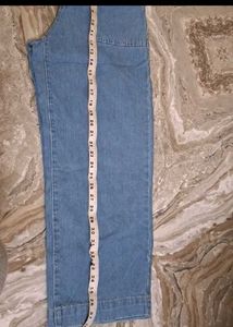 Belted Wide Leg Denim Jeans
