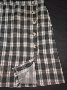 Checkered Skirt (Black&amp;White)