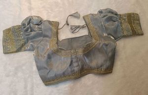 Elegant Silver Blouse