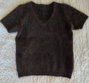 Vintage Fuzzy Knit Top
