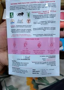 Kimayra Lightening Skin Face Pack