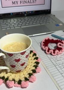 Trending Crochet Flower Bouquet And Scrunchie