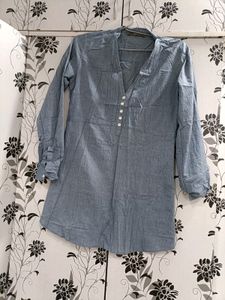 Zara Brand Beautiful Shirt Denim  Cotton
