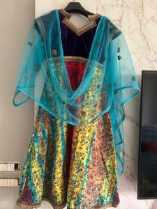 Colorful Tie-Dye Velvet Dress