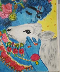 Beautiful Krishna Ji Drawing