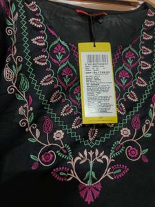 Vishudh Black Ethnic Kurta