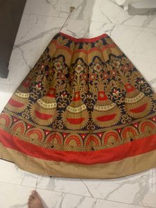 Brocade havy lahanga choli set