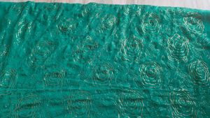 Green Floral Dress Material