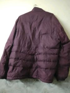 Burgundy Puffer Jacket