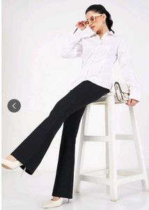 SASSAFRAS Black Bootcut Trousers