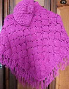 Crochet Poncho Set