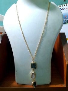 Natural stones tie chain