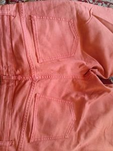 Coral Denim Jeans