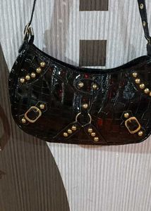 Vintage Black Shoulder Bag