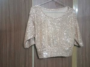 Sparkly Gold Sequin Top