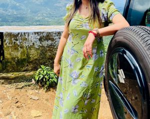 Tokyo Talkies Green Floral Dress👗