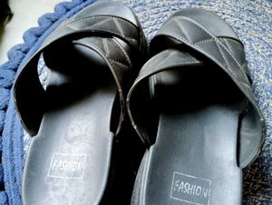 Black Fashion Slides