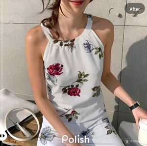 New With Tag Korean Half Floral Top