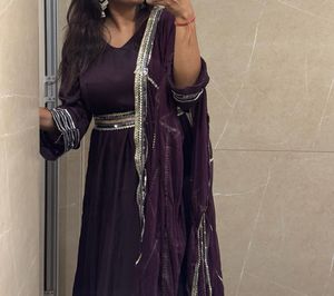 Elegant Purple Kurta Set