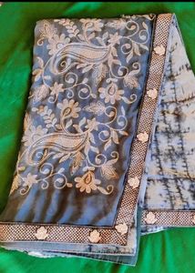 Elegant Embroidered Sari