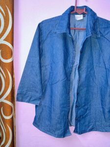 Denim Button-Down Shirt