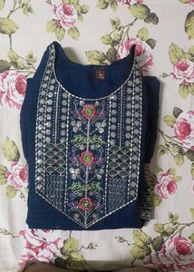 Elegant Navy Blue Kurta Set