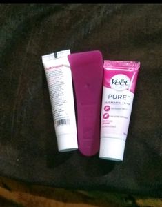 Moisturizer And Veet Cream