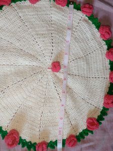 Crocheted Floral Bouquet Tablecloth